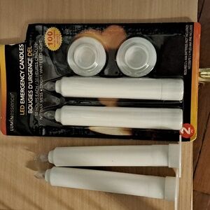 Set of 4- 5" Luminessence LED Emergency Candles